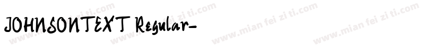 JOHNSONTEXT Regular字体转换
